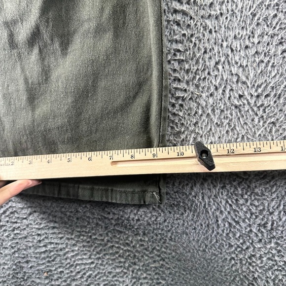 Hot Topic Pant Womens 7 Green Cotton Cargo Straight Utility Workwear Stretch - Picture 9 of 10